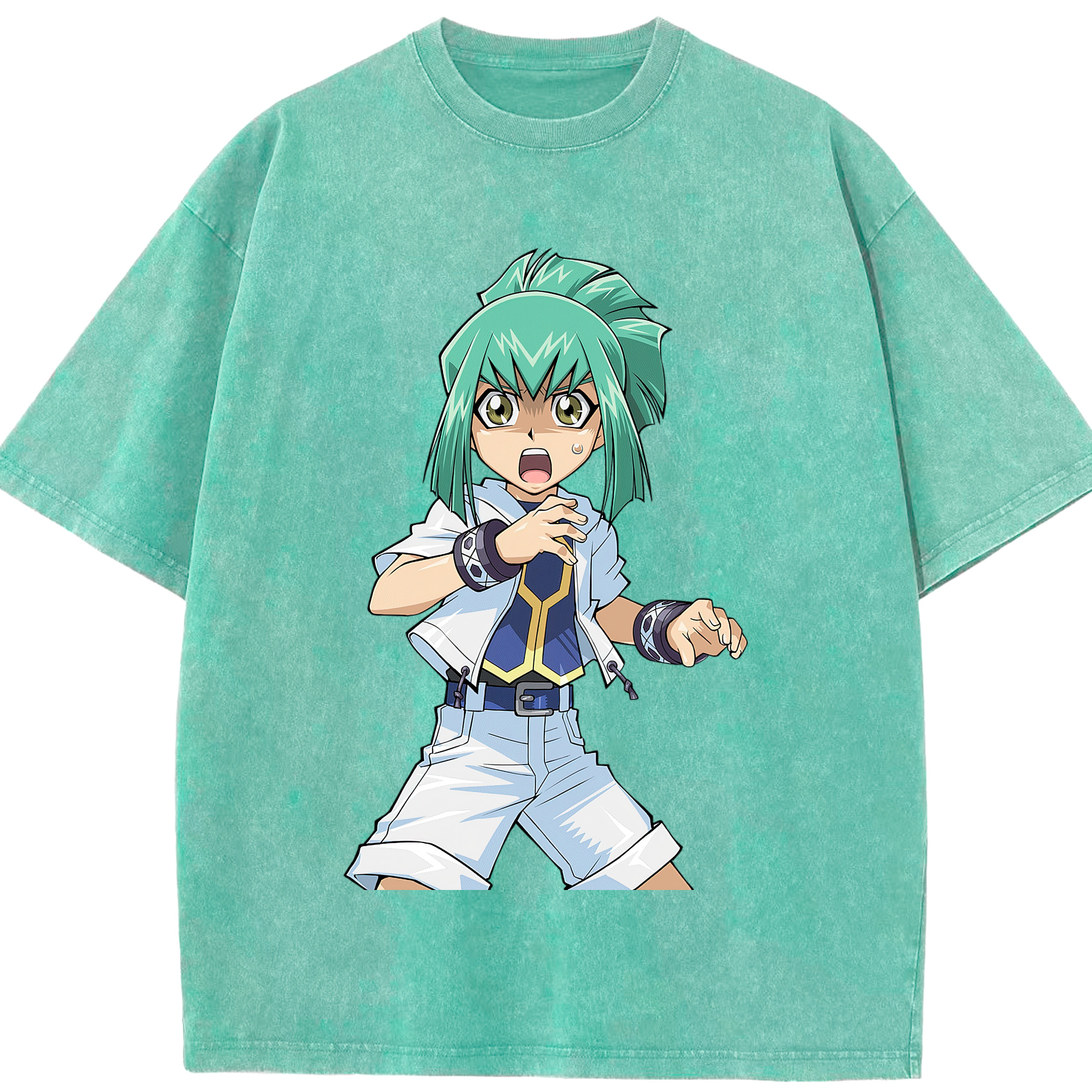 （画像用） 遊☆戯☆王 Yu-Gi-Oh! 綿100% ヴィンテージ風 半袖Tシャツ（フロントプリント）